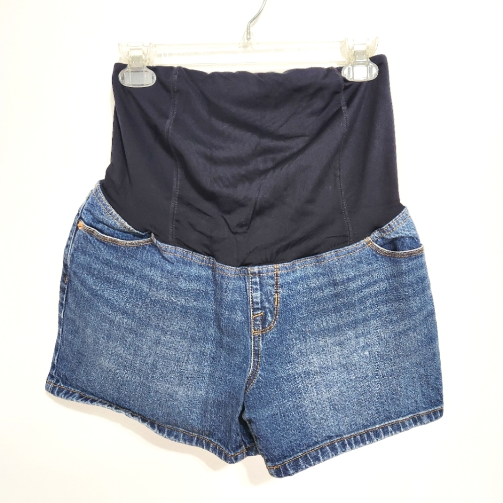 Isabel Maternity | Denim Maternity Shorts Size 10